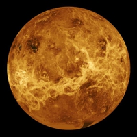 Composite photo of planet Venus